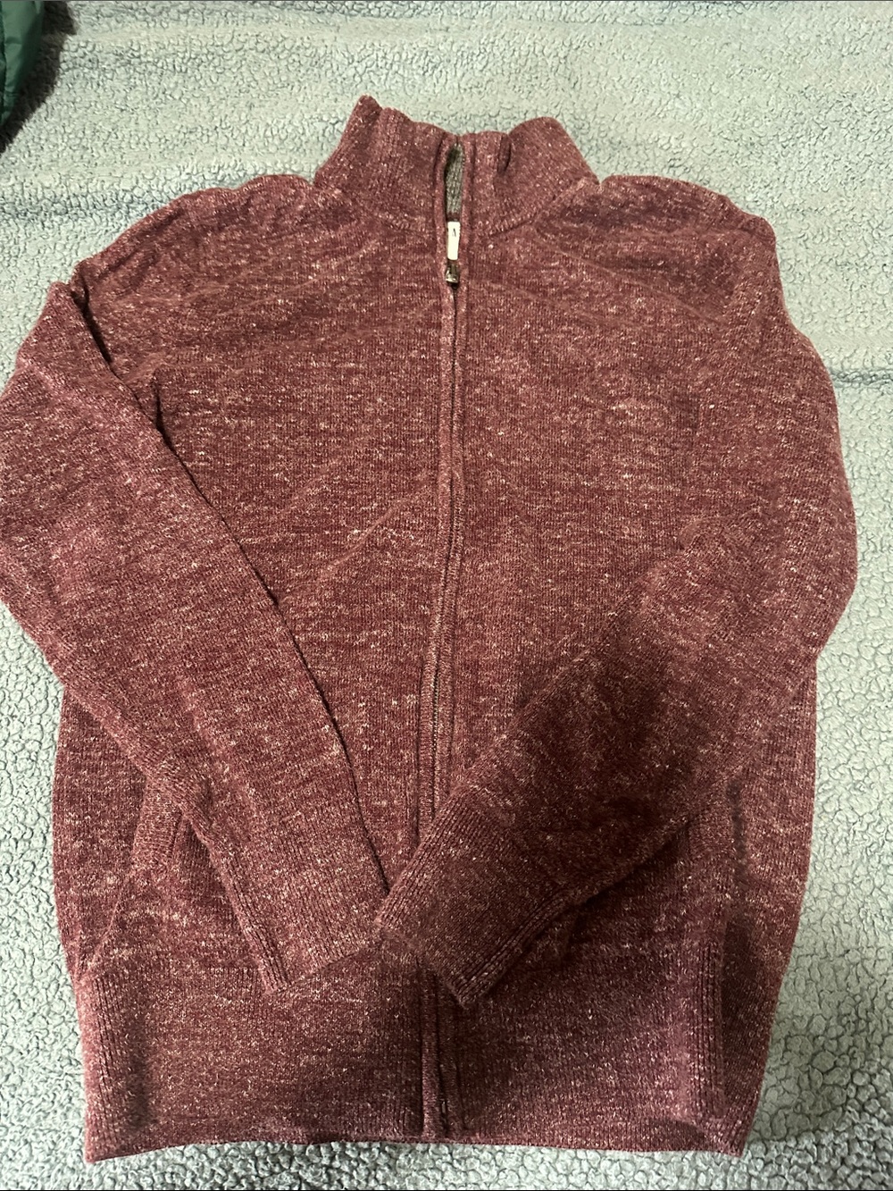 GAP Men's Zip-Up Sweater Jacket - Maroon
